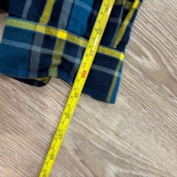 The North Face Regular Fit Men Green Blue Flanel Cotton Shirt sz M - Picture 11 of 11